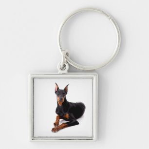 Chaveiro de Cachorro Doberman Pinscher Filhote Amo