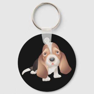 Chaveiro de Cachorro Filhote Basset Hound
