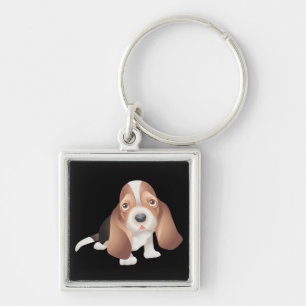 Chaveiro de Cachorro Filhote Basset Hound
