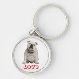 Chaveiro de Cachorro Inglês Bulldog Amor