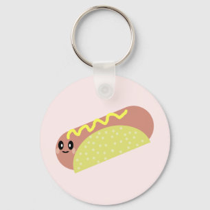 CHAVEIRO DE CACHORRO-QUENTE KAWAII