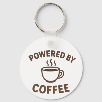 Chaveiro de café engraçado - "Alimentado por café"