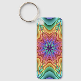 Chaveiro de caleidoscópio decorativo