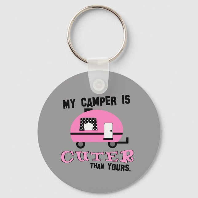 Chaveiro de Camper Retro Engraçado (Frente)