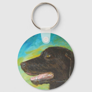 Chaveiro de Canais de Arte de Cachorro de Retrieve