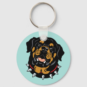 chaveiro de cão rottweiler