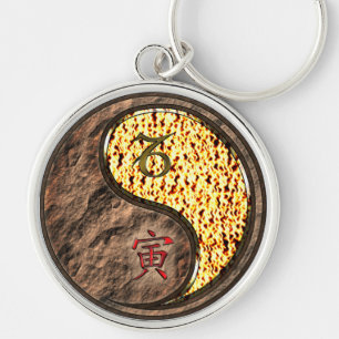 Chaveiro de Capricórnio e Tigre de Fogo