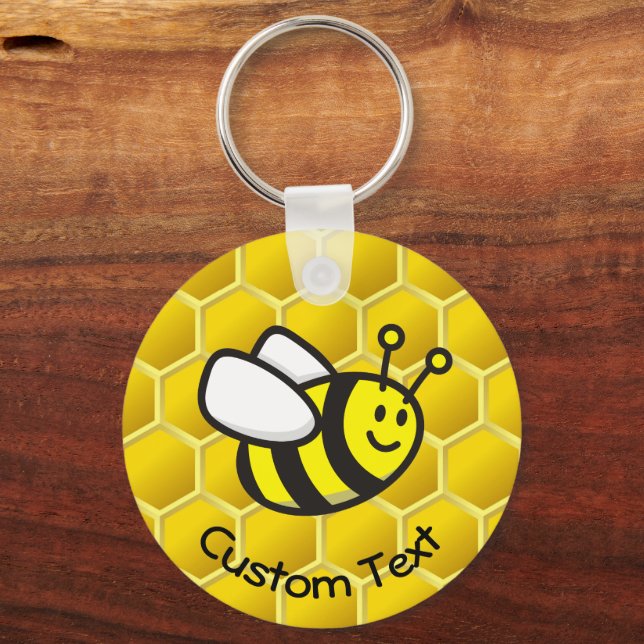 Chaveiro de Cartoon de Honeybee (Frente)
