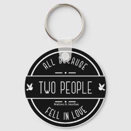 Chaveiro de Casal de Casamento Sentimental Persona
