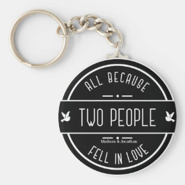 Chaveiro de Casal de Casamento Sentimental Persona