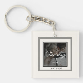 Chaveiro de casamento branco