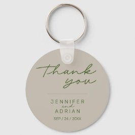 Chaveiro de Casamento Mínimo Elegante Pale Silver