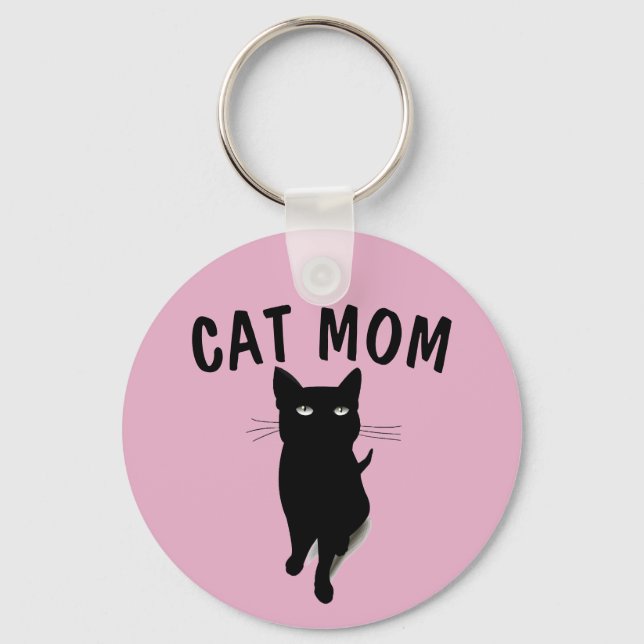 CHAVEIRO de CAT NEGRO " CAT MOM" (Frente)