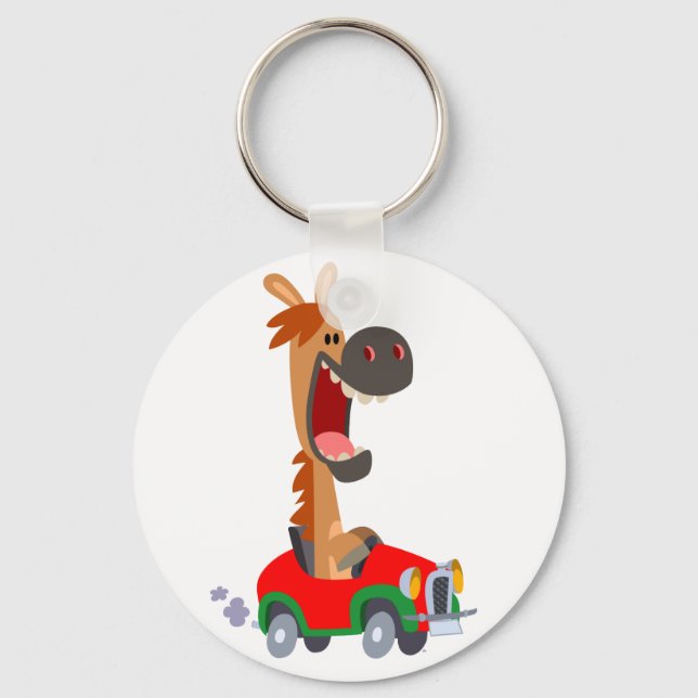 Chaveiro de Cavalo de Desenho Animado Motorizado F (Frente)