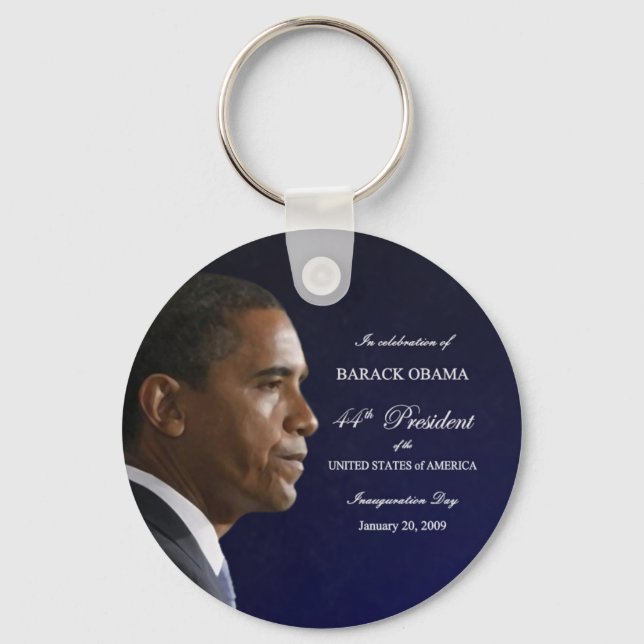Chaveiro de Celebração da Inauguração de Obama (Frente)