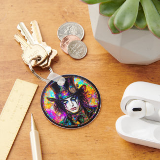 chaveiro de Chapéu Louco Gótico Steampunk dos anos