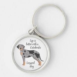 Chaveiro de Chave de Cachorro-Leopardo Catahoula. 