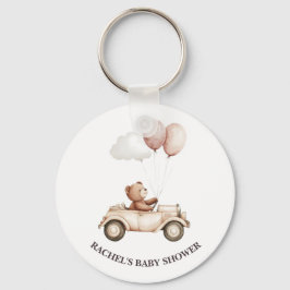Chaveiro de Chave Teddy Bear Car Baby Shower