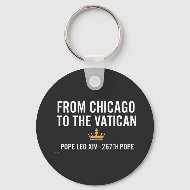 Chaveiro De Chicago Ao Papa Vaticano Leo 267º (Frente)