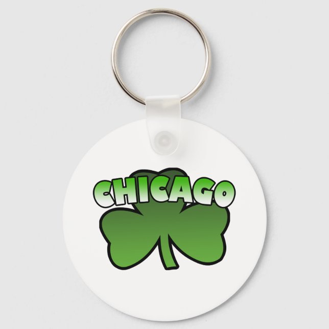 Chaveiro de Chicago Shamrock (Frente)