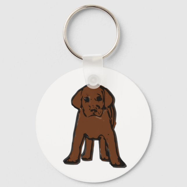 chaveiro de chocolate labrador (Frente)