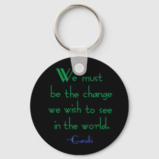 Chaveiro de citação de Gandhi
