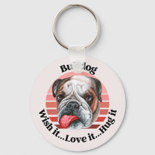 Chaveiro de citação engraçada do Buldogue