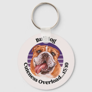 Chaveiro de citação engraçada do Buldogue