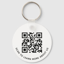 Chaveiro de código QR de alumínio para a rodada do