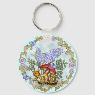 Chaveiro de Cogumelo Borboleta