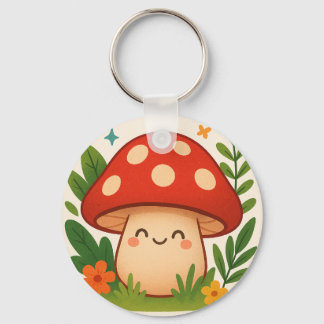 Chaveiro de Cogumelo Fofo