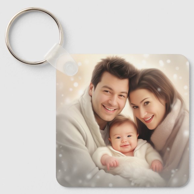 Chaveiro de Colagem de Fotografias Personalizadas  (Frente)