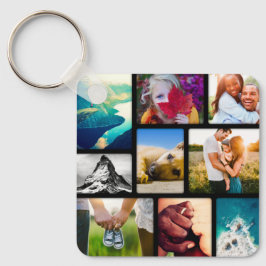 Chaveiro de Colagem de Fotos 18 de Lado Duplo