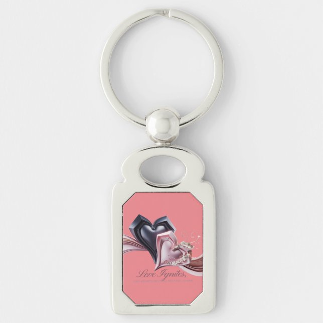 Chaveiro de Corações Entwinados (Frente)