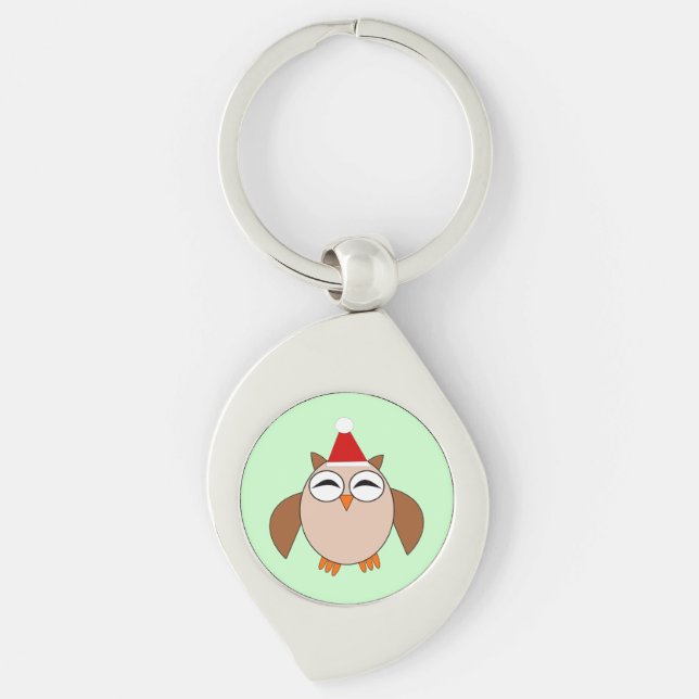 Chaveiro de Coruja de Natal (Frente)