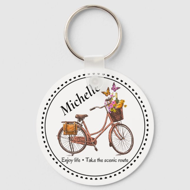 Chaveiro de Cotação Bicicleta Vintage (Frente)