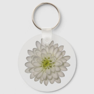 Chaveiro de Crisântemo Branco