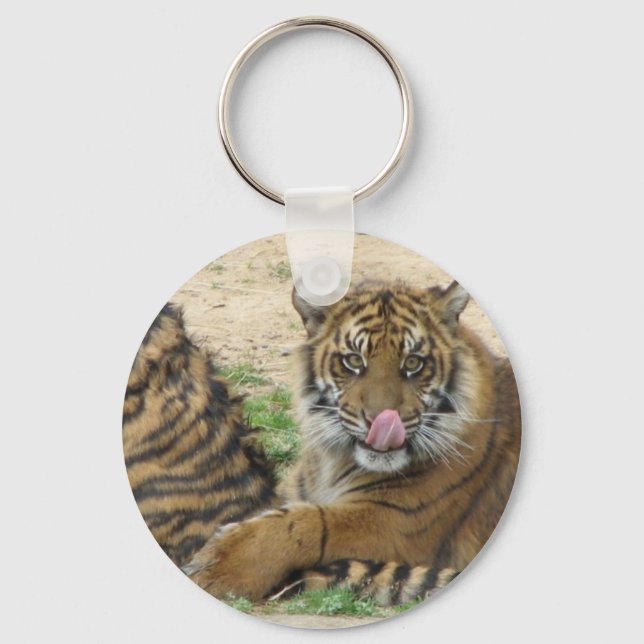 Chaveiro de Cubos de Tigre (Frente)