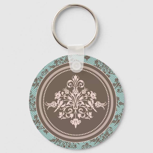 Chaveiro de Damask de outono (Frente)
