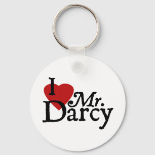 Chaveiro de Darcy do coração de Jane Austen