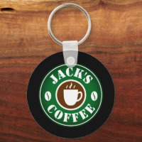 Chaveiro de de de logotipo de feijão compre e taça