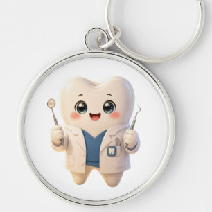 Chaveiro de Dentista com Dente Fofo   Presentes Od