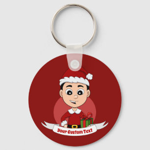 Chaveiro de desenho animado bonitinho de Natal