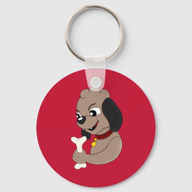 Chaveiro de desenho animado de cachorrinho fofo (Frente)