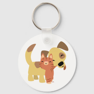 chaveiro de desenho de gatinho e cães