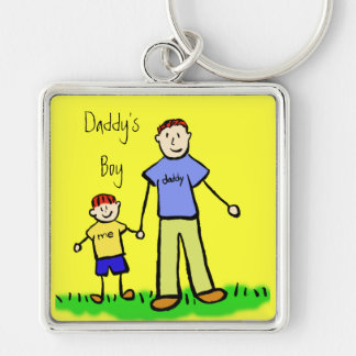 Chaveiro de Desenho pai Pai e Filho da Família
