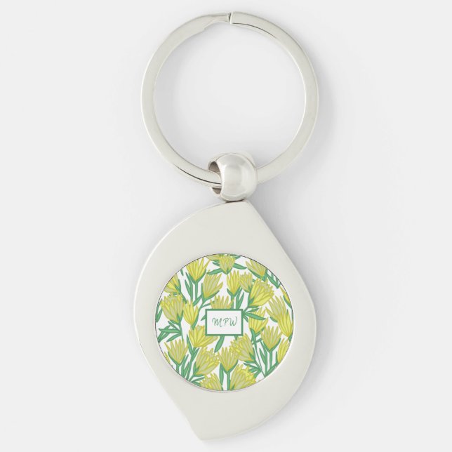Chaveiro de Design de Arte Floral Original Persona (Frente)