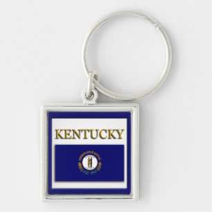 Chaveiro de Design Premium com Bandeira do Kentuck