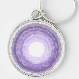 Chaveiro de design púrpura de aquarela