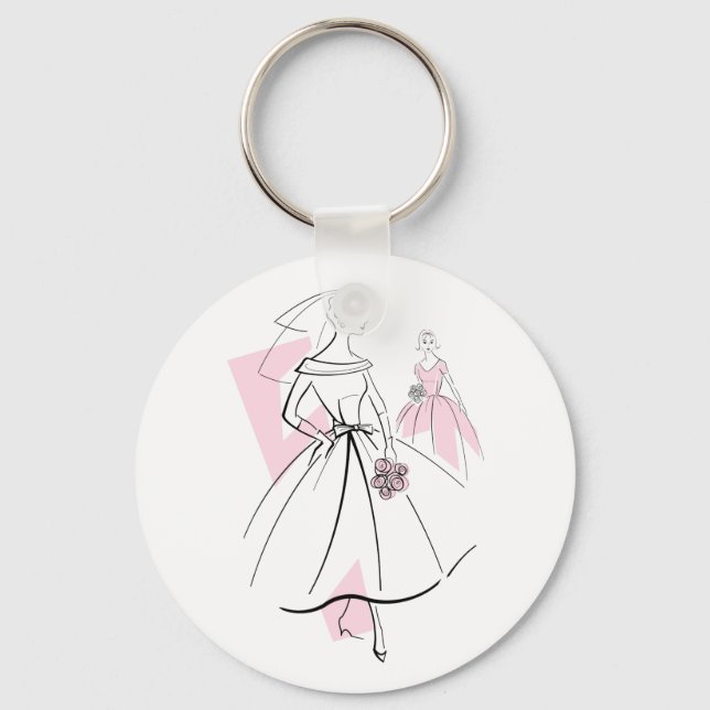 Chaveiro de do Grupo Rosa de Moda Noiva (Frente)